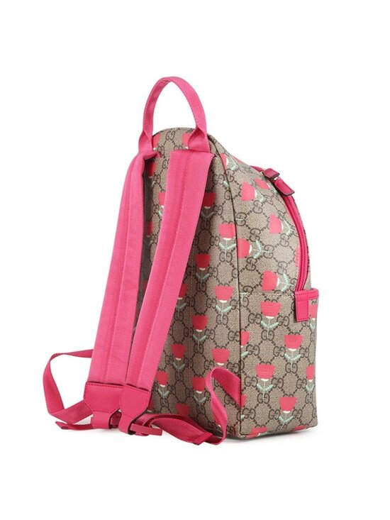Gucci Backpack Flower Print Children\'s GG Supreme Leather Kids Kim Seungyoung main image 9